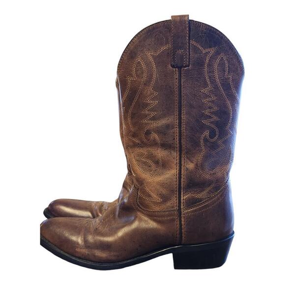 Smoky mountian boots Denver men sz 9.5D brown western cowboy boots leather upper main image 14